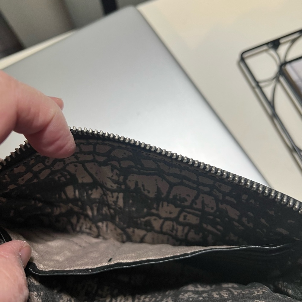 Liebeskind Berlin Black Leather Python Embossed T… - image 6